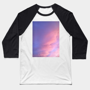 Pastel Pink, Purple Sunset Sky Baseball T-Shirt